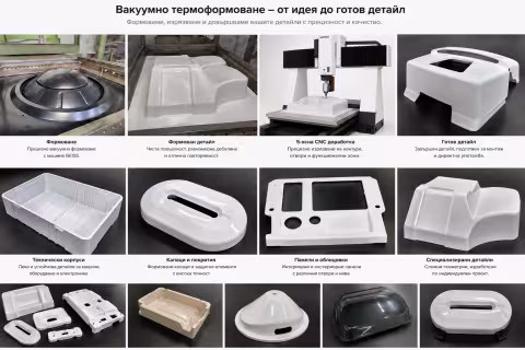 Vacuum-formed parts