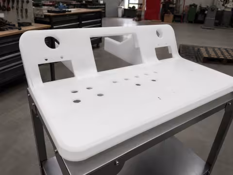 The panel after forming