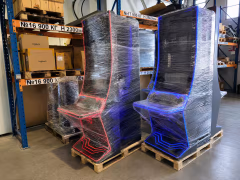 Packaged and secured for transport