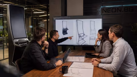 The first sketches with the client