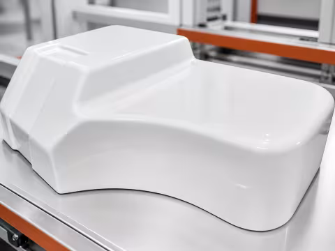 Part from the two-component mould