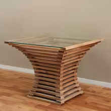 wood table base