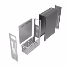PC enclosure explosion back