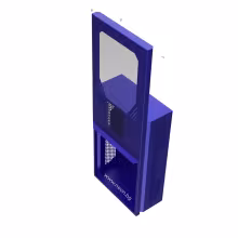 universal enclosure with slide cover open