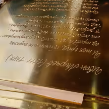 Engraving copper